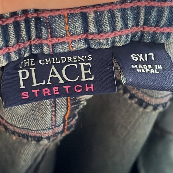 The Children’s Place Youth 6X/7 Crochet Hem Happy Boho Jeans - Picture 6 of 8